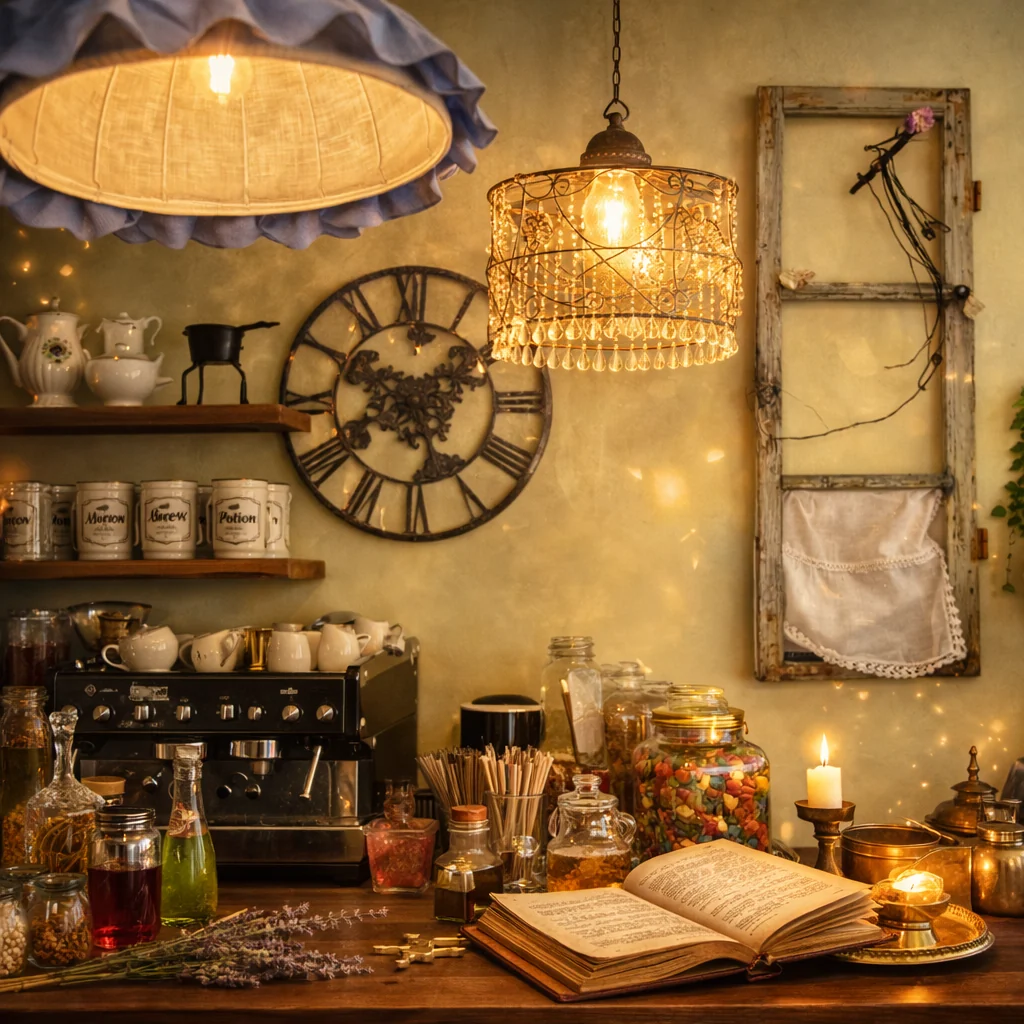 Detailansicht der Kaffeebar – KI-unterstützte Stimmungsvisualisierung