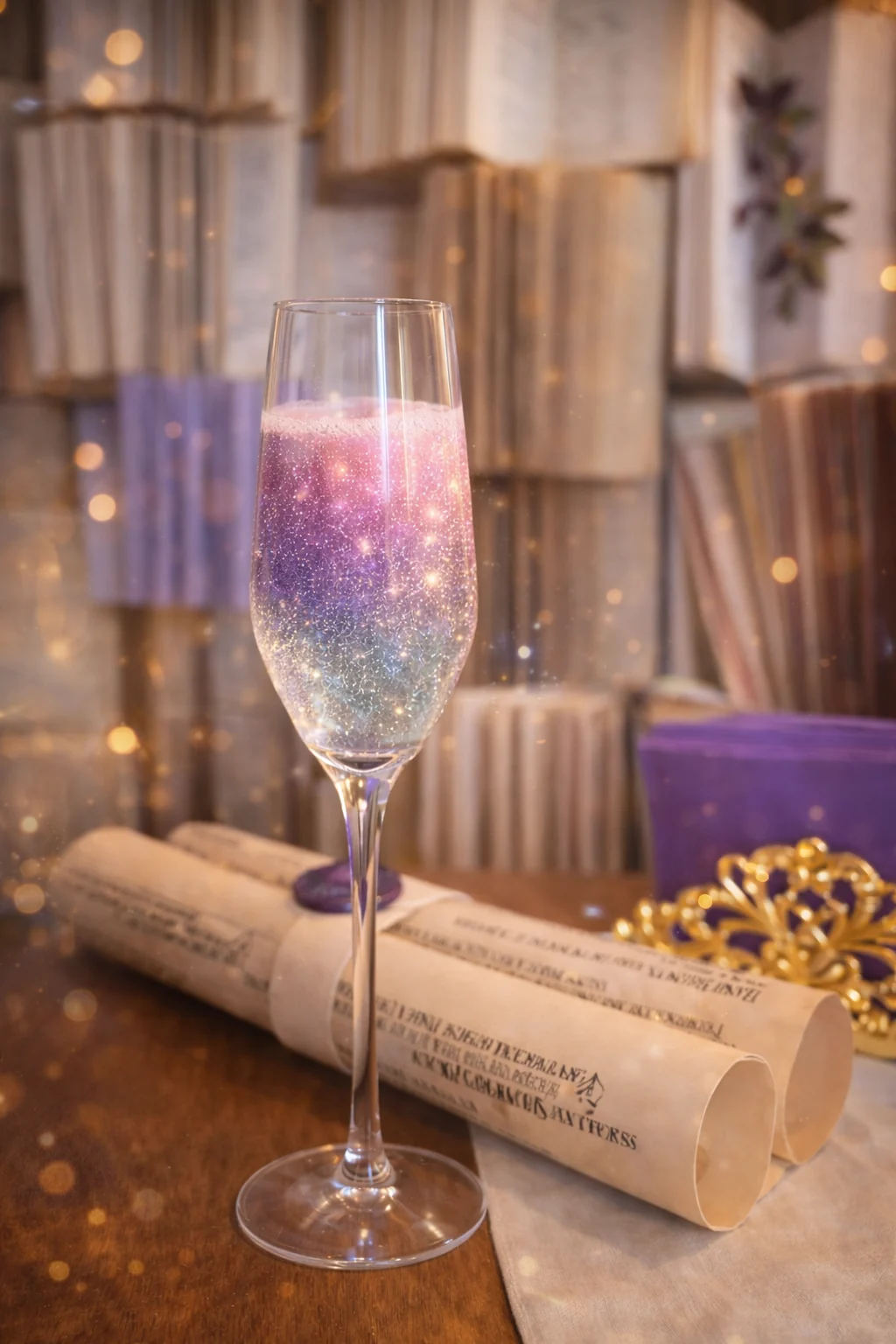 Glitzernder Prosecco – KI-unterstützte Stimmungsvisualisierung